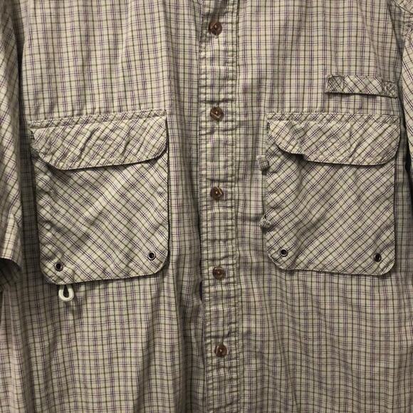 Basic Options Men’s Olive Short Sleeve Sport Shirt Large - Picture 7 of 9